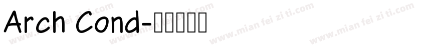Arch Cond字体转换